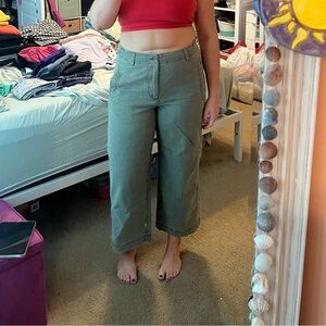 High rise crop pants